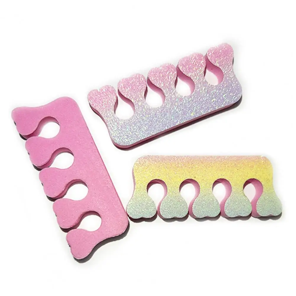 

Convenient Beautiful Gradient Color Toe Separators Multifunctional Splitters for Easy Use 100pcs