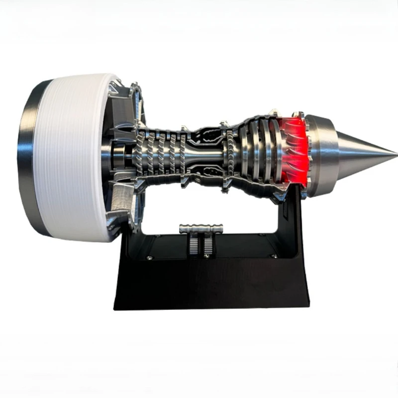 TR-900 PLA 재료 항공 터빈 엔진 모델 입상 조립 장난감 과학 실험 교육 보조