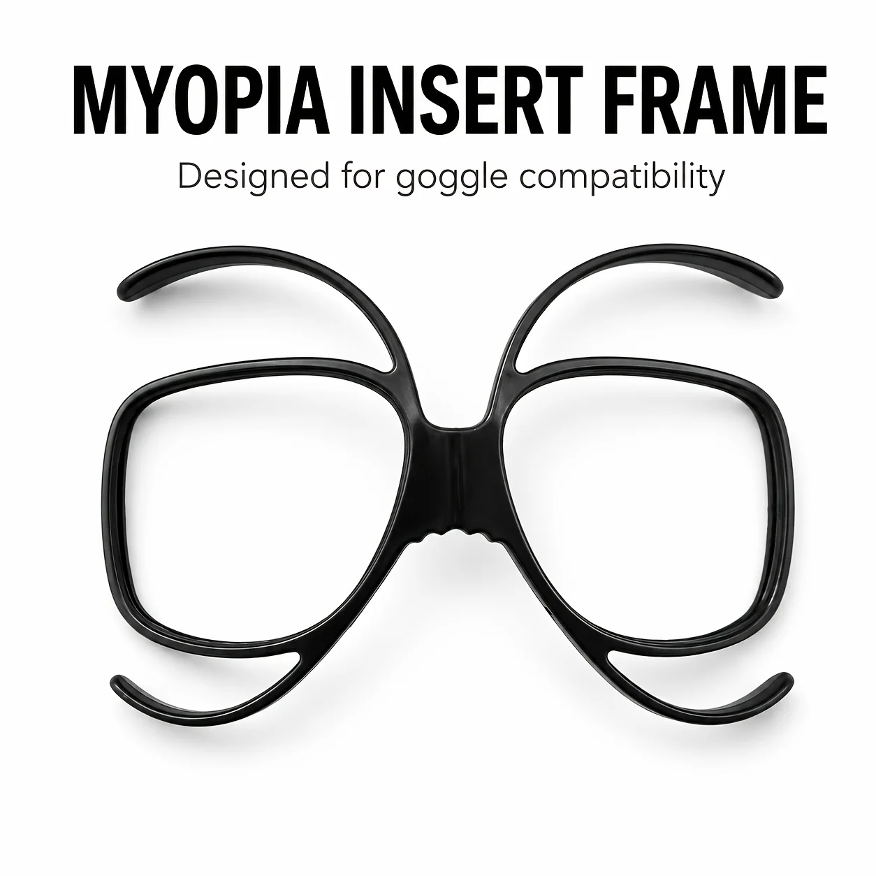 20pcs Ski Goggle Prescription Insert, Motorcycle Goggle Glasses Bracket, OTG Myopia Adapter, Anti-Fog Inner Frame for Skiing, Sn