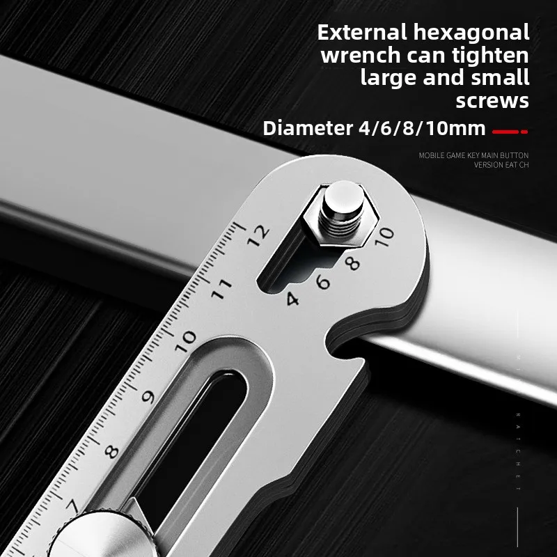 سكين متعدد الوظائف ستة في واحد من الفولاذ المقاوم للصدأ DW50 قاطع ورق حائط سميك من الفولاذ بالكامل درجة صناعية #4