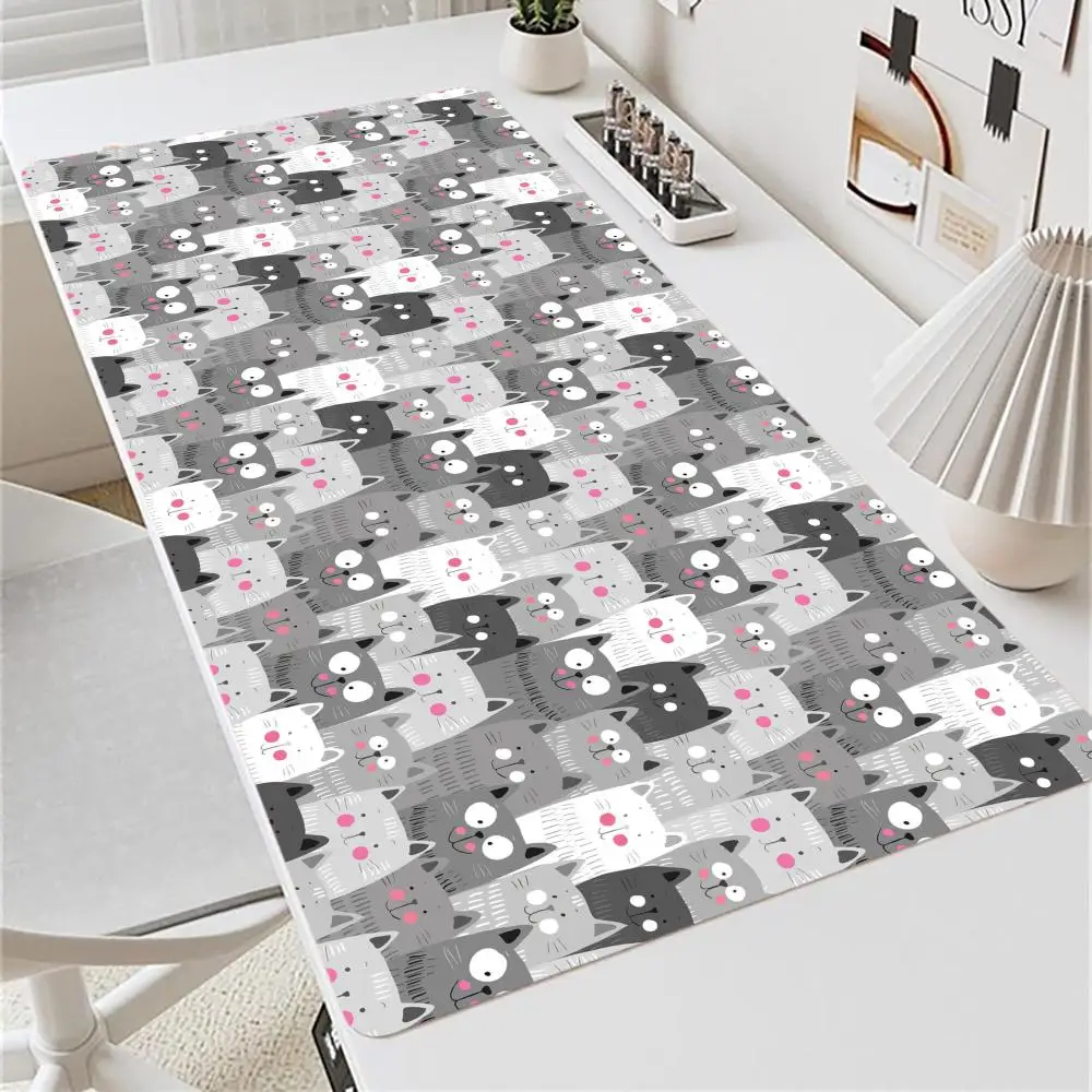 cute cartoon simple Mouse Pad Large XXL playmat Gaming mouse tablet Rubber Lock Desk Mat Computer Gamers work phone office