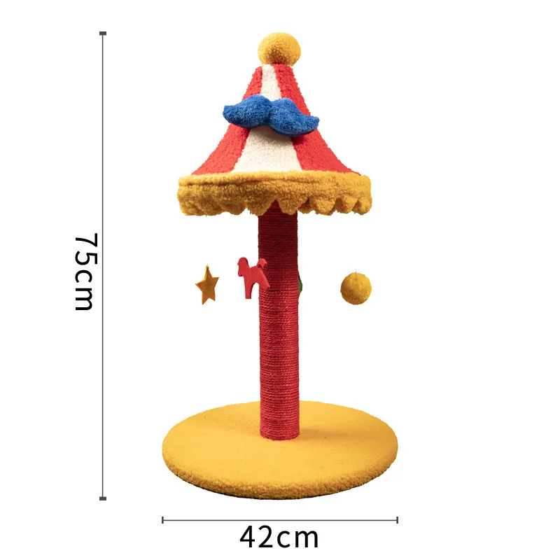 إطار تسلق قطط السيرك، رف متكامل لخدش القطط الصغيرة