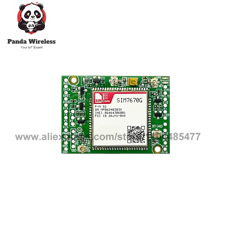 Placa principal simcom sim7670g sem suporte gps CC-MCore-SIM7670G lte cat1 + 4g + 2g + bt 23pin b1/b3/b5/b7/b8/b20 com antena fpc