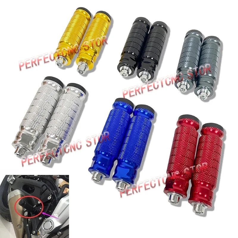 Image of Ein Paar Motorrad Aluminium Fußrasten Fußstützen Fußpedale für Yamaha – passend für modifizierte Motorräder und Moto-Zubehör