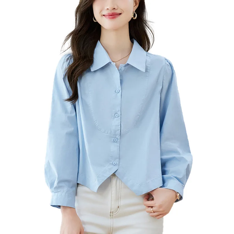 Diseño Sensation Casual algodón largo Sve irt cuello Irregular viaje Sle mujer Premium Faion novedad de verano llegada