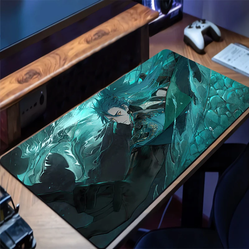 

Игровой W-wuthering Waves Jiyan Коврик для мыши Многоразмерный настольный коврик для клавиатуры Коврик для мыши Компьютерный игровой коврик Резиновый коврик для мыши Настольный коврик