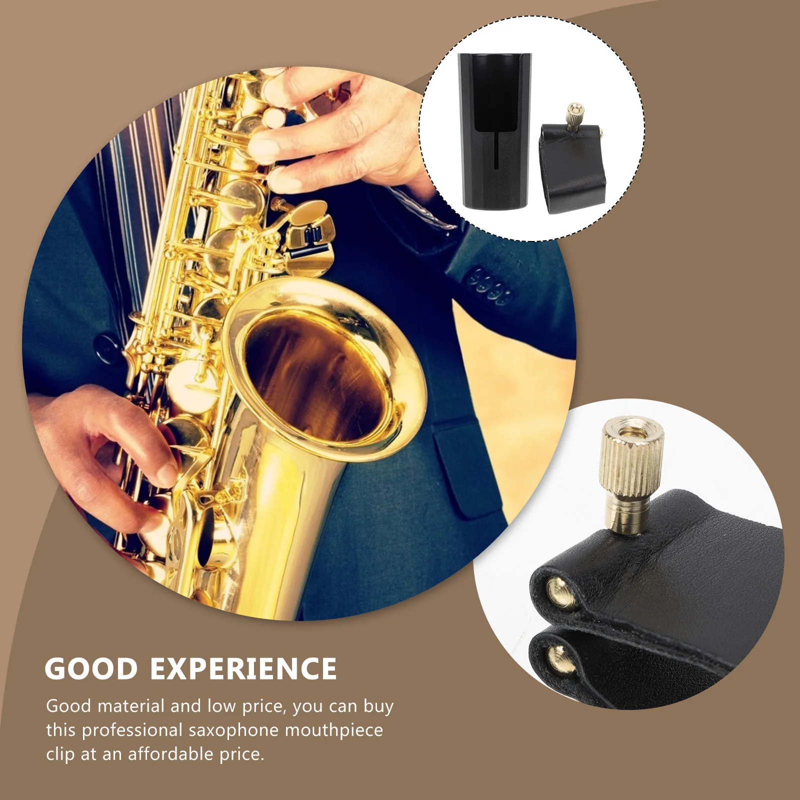 

1Set Saxophone For Head Protection Durable Lightweight Wind Instrument Accessory Alto Sax Clip Reed Holder Clamp Sax Head Clip