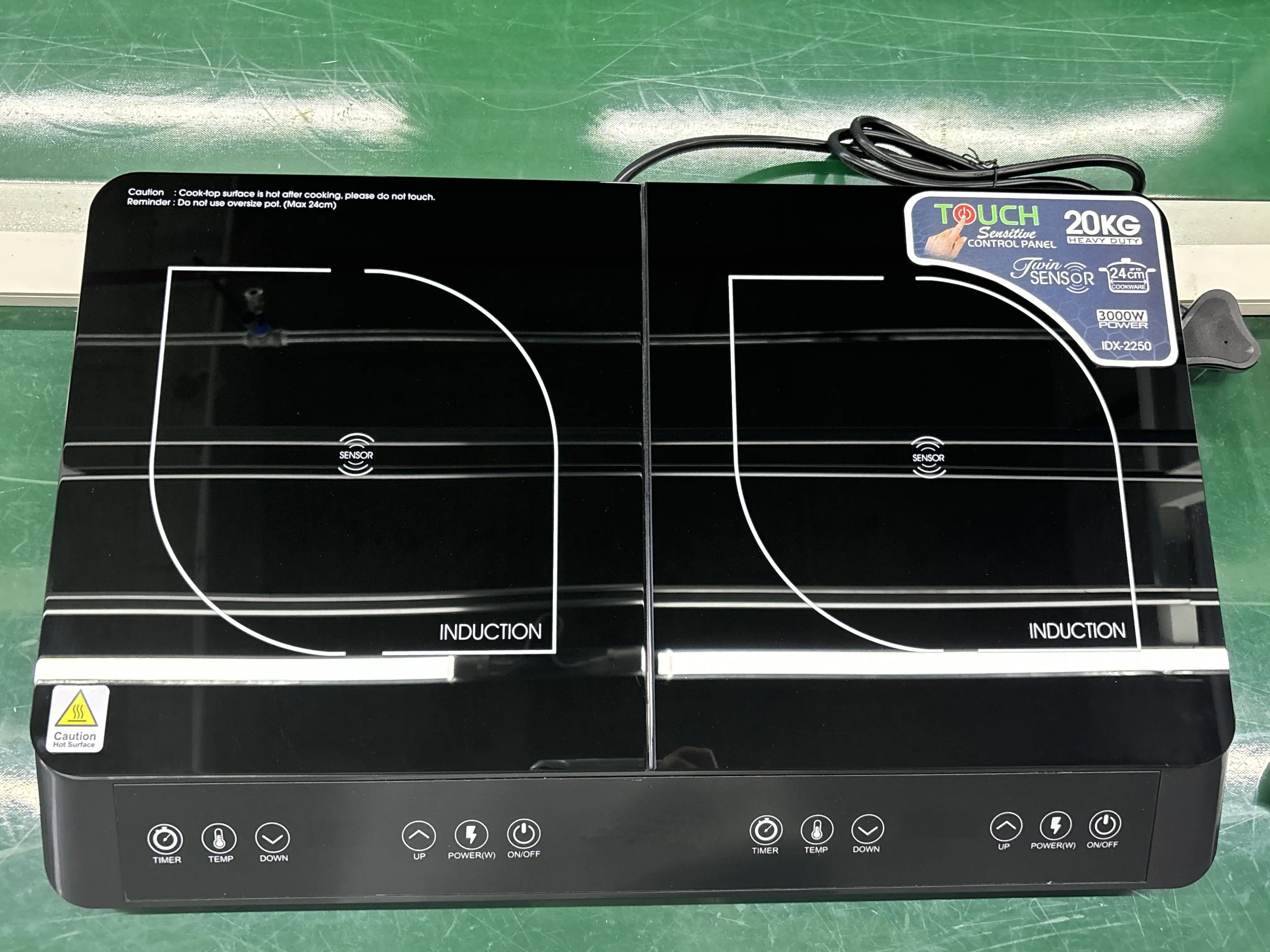 高効率2口IHクッキングヒーター 電気キッチンストーブ オランダ語工場価格 卓上型IHクッキングヒーター