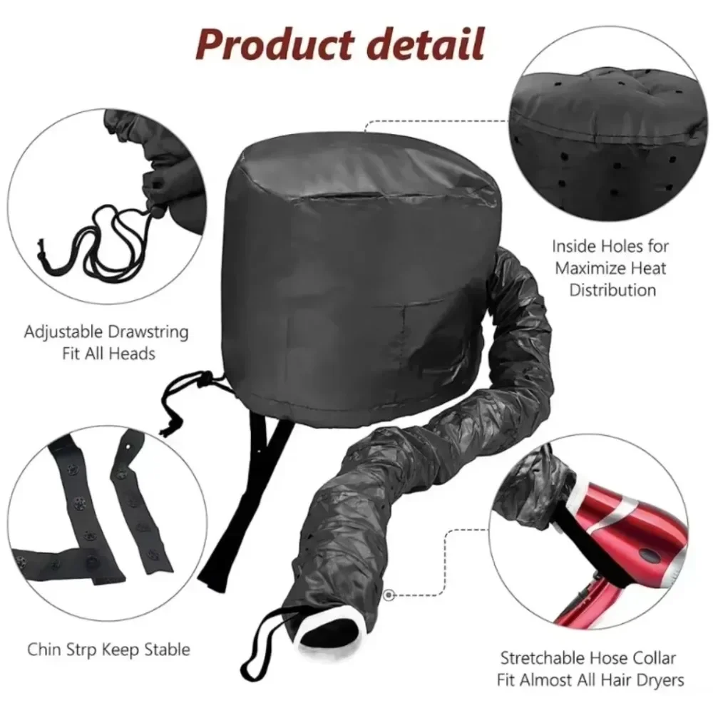 Portable Hair Dryer Hat, Quick Drying Cap