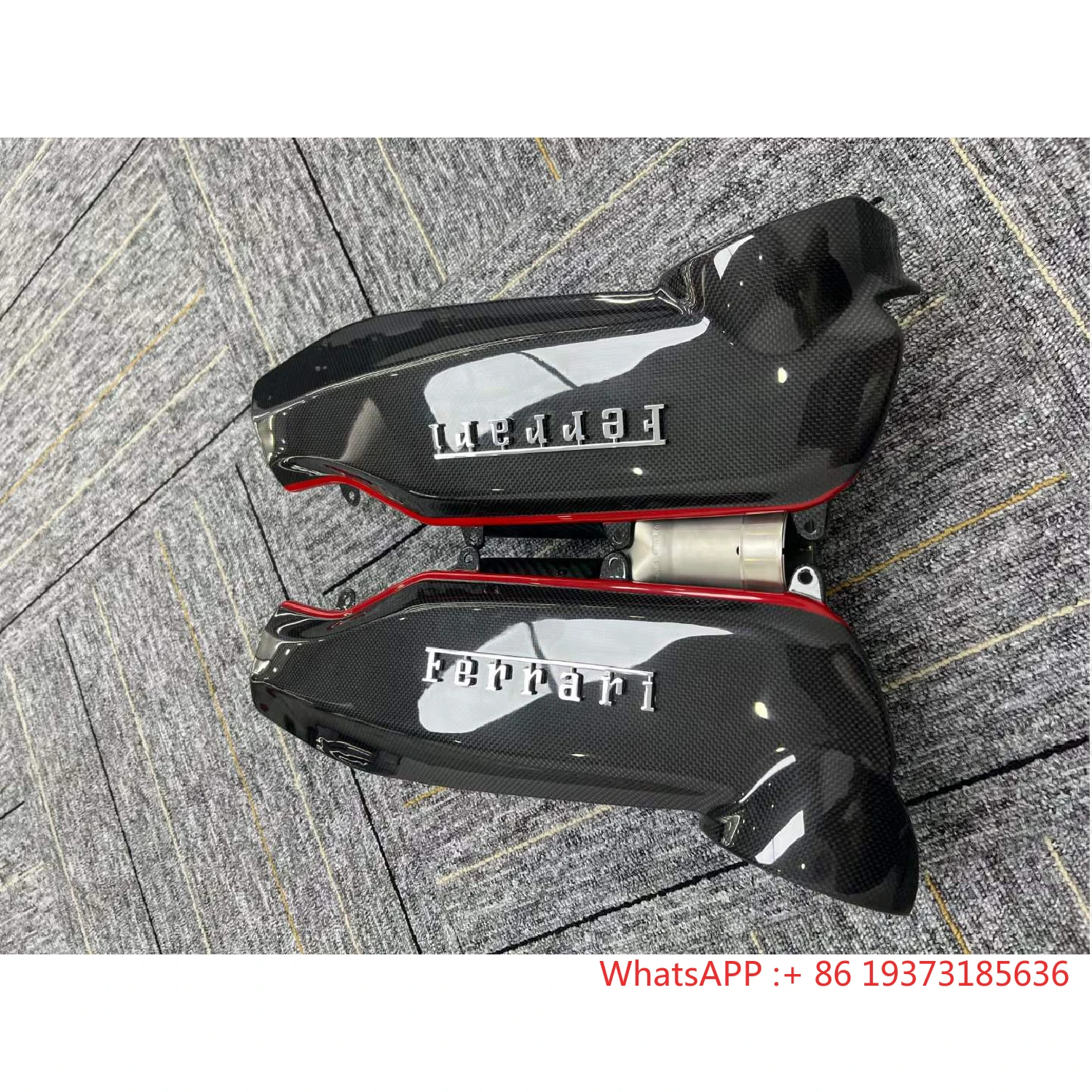 Pista Style Dry Carbon Fiber Inlet Manifold for F-errari 488