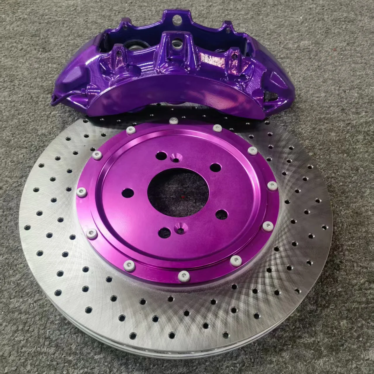 Purple Big Brake Kit 6/4pot V6/F40 Cable-actuated Hand Brake for Acura NSX CT200 Benz W447 audi Rs4  A4 B7 vw Caddy toyota Hilux
