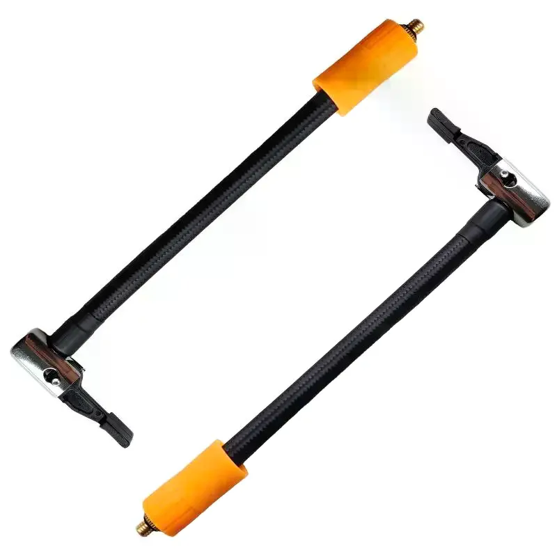 1Pcs Braided Tire Inflator Hose With Leak Proof Connector Flexible Design For Car Bike Motorbike Inflation