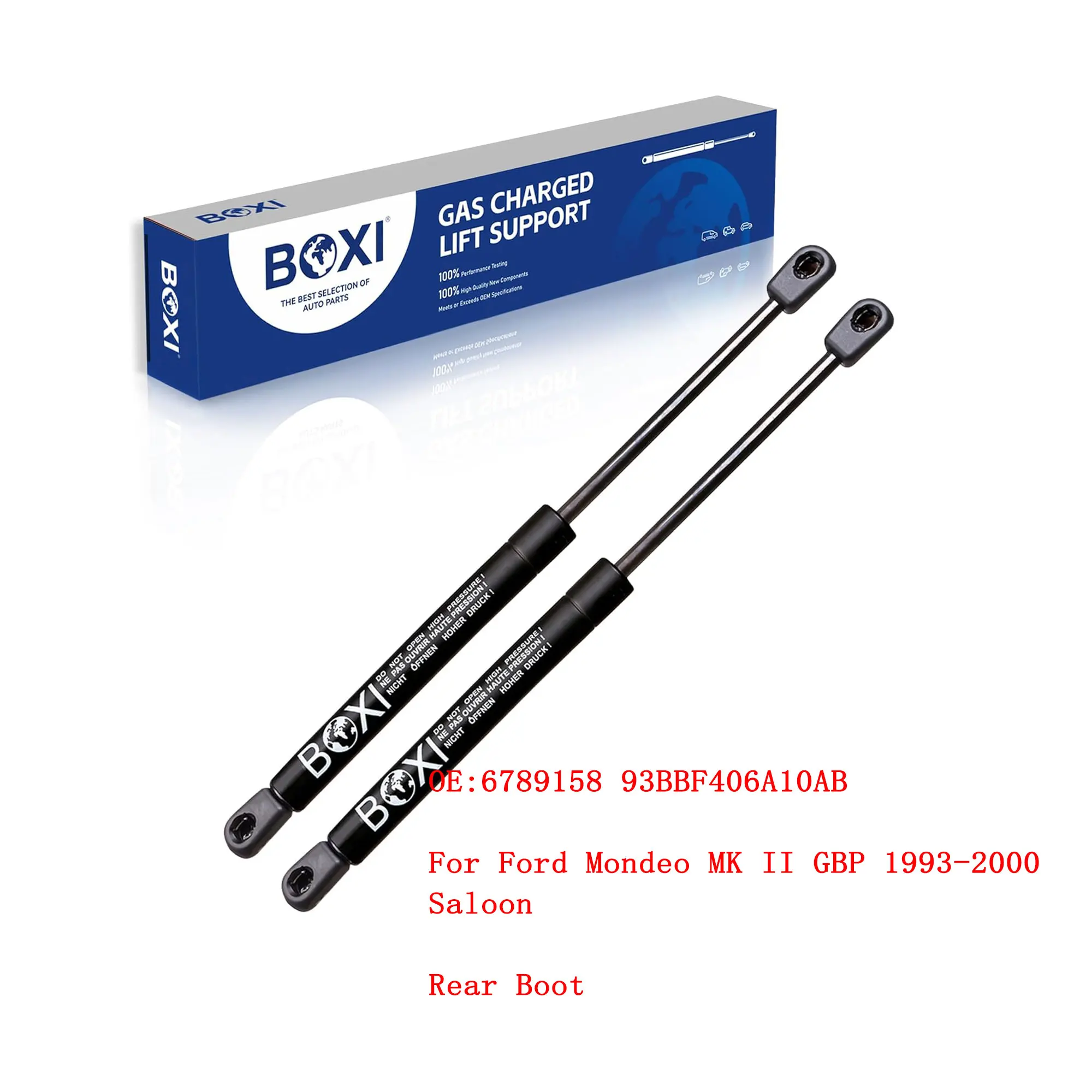 

2Pcs Rear Boot Gas Spring Lift Support 6789158 93BBF406A10AB For Ford Mondeo MK II GBP 1993 - 2000 Saloon Gas Spring Struts