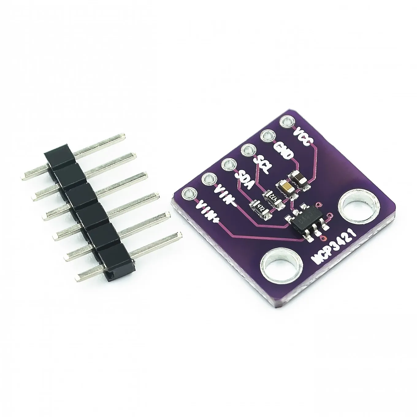 1PCS MCP3421 I2C SOT23-6 delta-sigma ADC Evaluation Module Board For PICkit Serial Analyzer Module