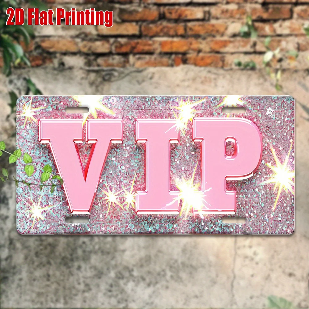 2D Flat - This Is a 2D Printed Sign, Measuring 29.97 cm by 14.99 cm, Designed for Decorative Purposes Only. It Features a Vin