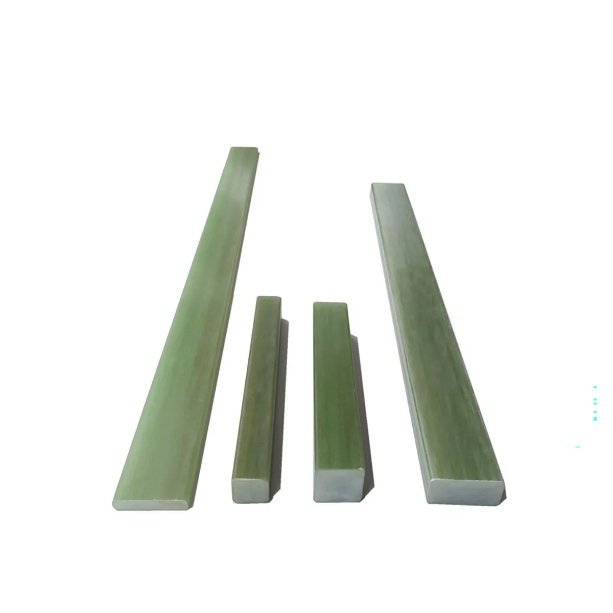 Green Epoxy FRP Pultruded Flat Strip, Solid Insulating Spacer Bar, High Strength Heat‑Resistant Fiberglass Profile Custom Cut