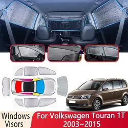 8X Sun Shade For VW Volkswagen Touran 1T 2003~2015 2006 Car Windshield Sunshade Heat Insulation Auto Parts Sun Visor Accessories