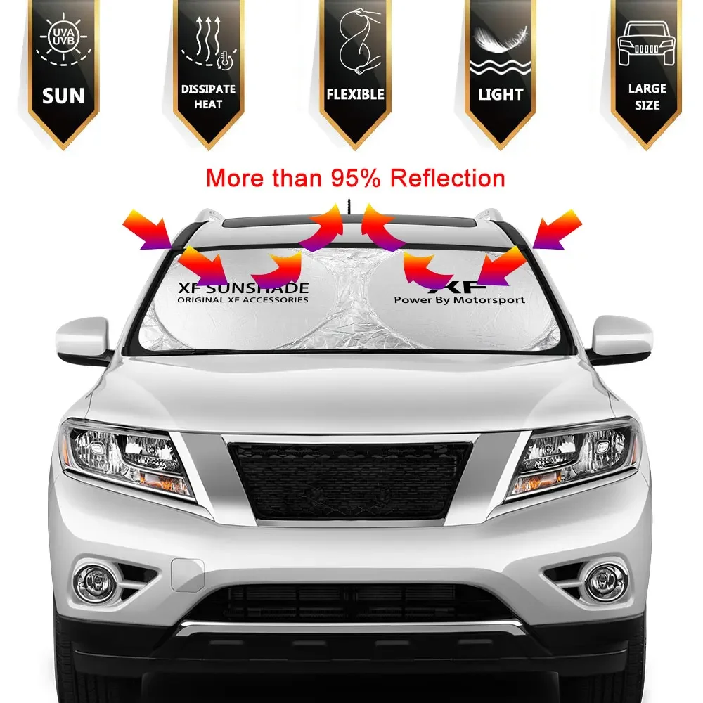 Car Windshield Sun Shade Cover Protector Auto Parasol Accessories For Jaguar F-pace XF XE XJ I-pace E-pace JS-Racing XK SV S R