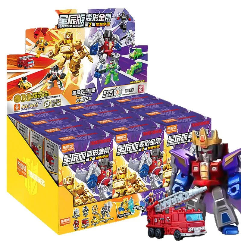 Originale Transformer Scatola Cieca Giocattoli Defender Versione 1 2 3 Optimus Prime Starscream Bumblebee Building Blocks Action Figure