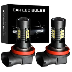 2Pcs H8 H11 Led HB4 9006 HB3 9005 Fog Lights Bulb 3030SMD 1200LM 6000K White Car Driving Running Lamp Auto Leds Light 12V