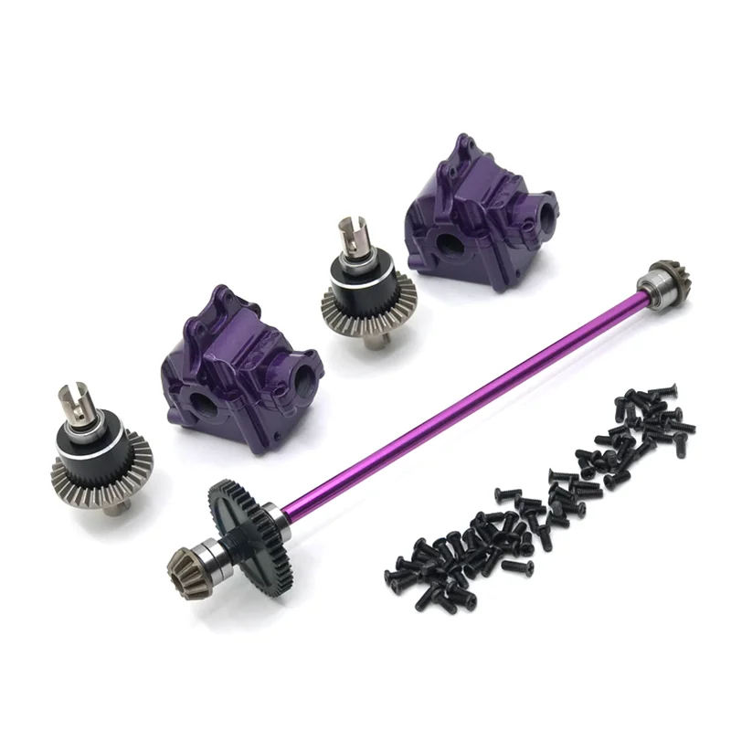 

Upgrade Metal Center Drive Shaft Assembly Gearbox Differential Kit For WLtoys 1/12 124016 127017 124018 124019 RC Car Parts