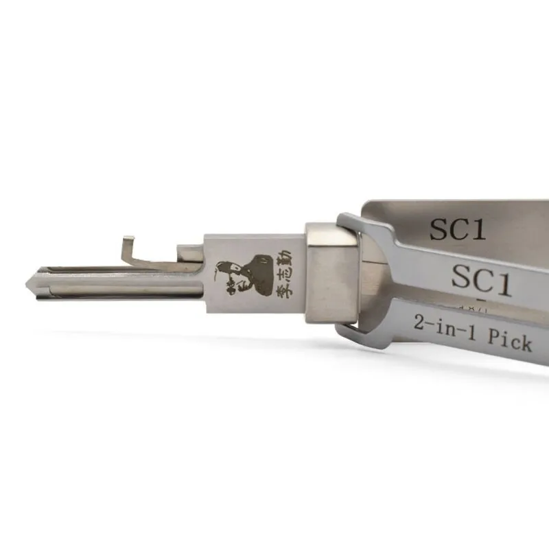 Lishi SC1 2-in-1 Schlosserwerkzeug Lockpick & Decoder Flachfräsen für Schlage Haustür-Zivilschlösser – Detail 2