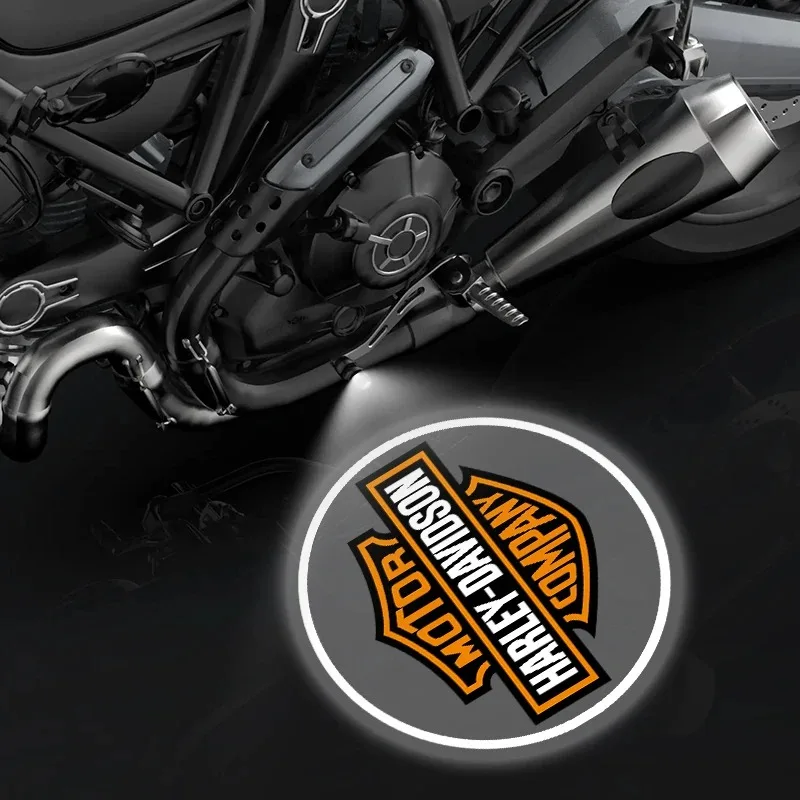 

2pcs Motorcycle Laser Led Projector Logo Light Wireless Motorcycle Night Light Props for Harley Davidson Electra Glide Ultra 114