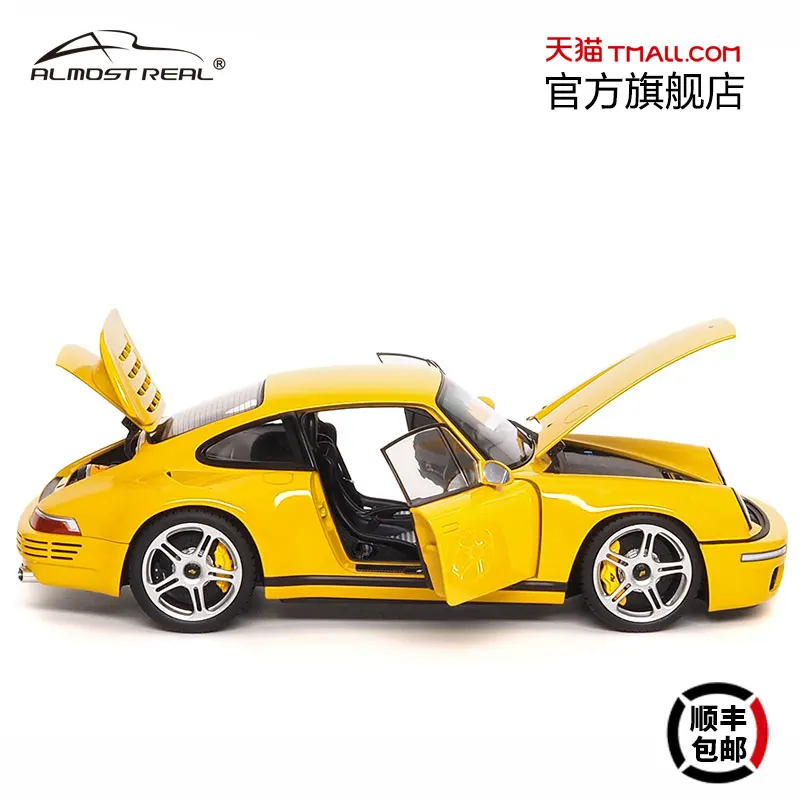 1:18 RUF CTR Anniversary Edition 2017 full open, alloy static car tide play model,adult advanced collection pieces,holiday gifts