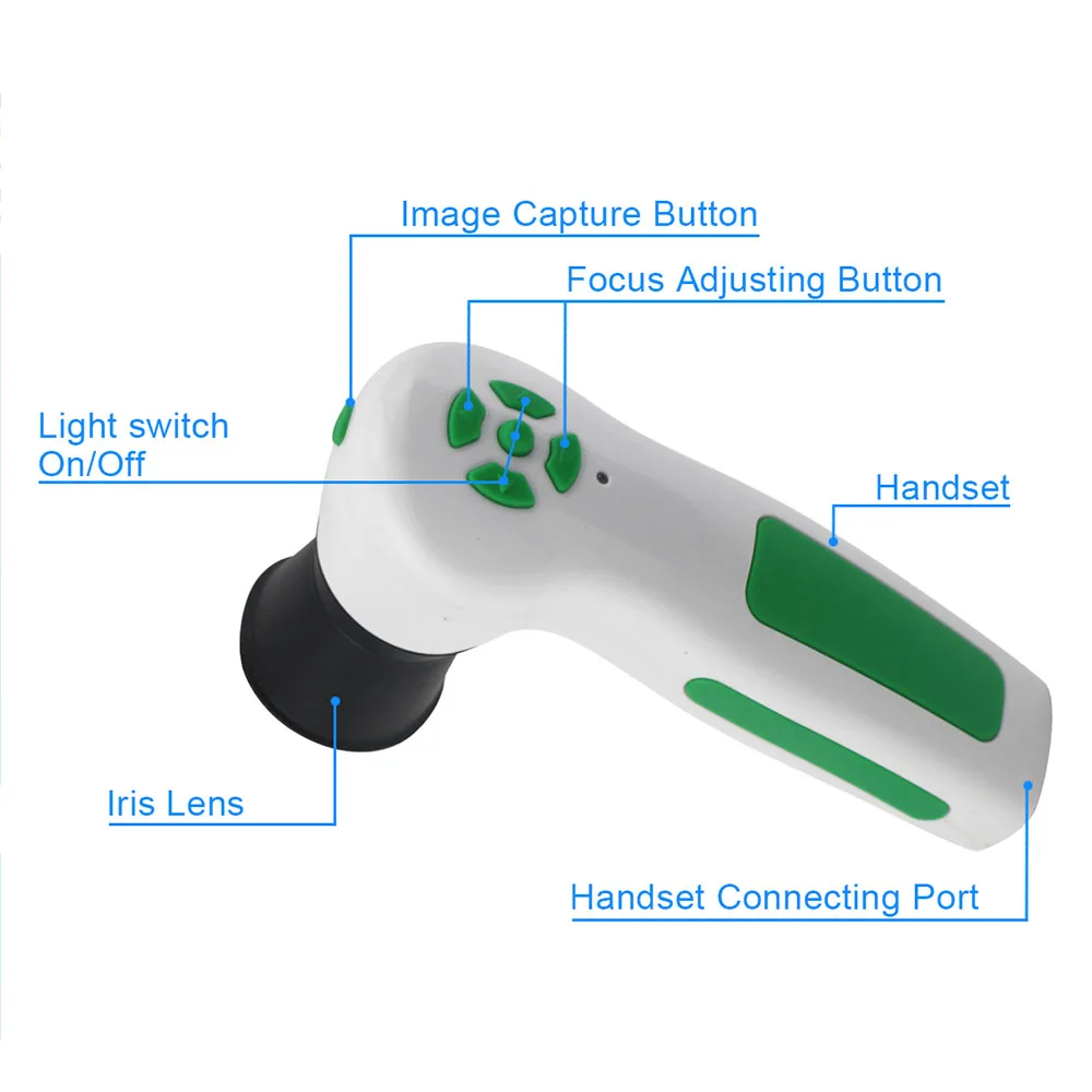 كاميرا رقمية 12.0mp usb ايريدوسكوب قزحية iridology ايريسكوب العين الماسح الضوئي