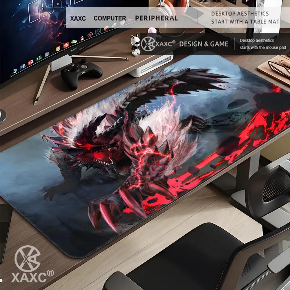 Chinese Martial Arts Mouse Pad Large Keyboard Mouse Desk Pad Non-slip Rubber Gaming Mouse Pad Laptop Mouse Carpet HYBXXC