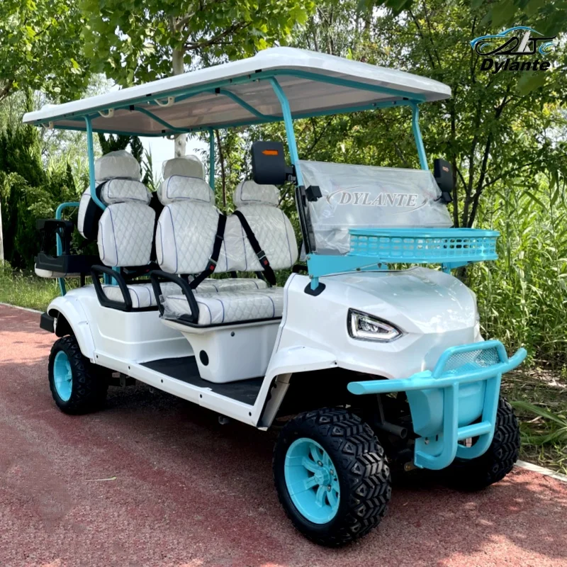 Made in China Solar Powered Electric Golf Cart Adult Electric Off-Road Vehicle with Electronic Handbrake and One-button Start