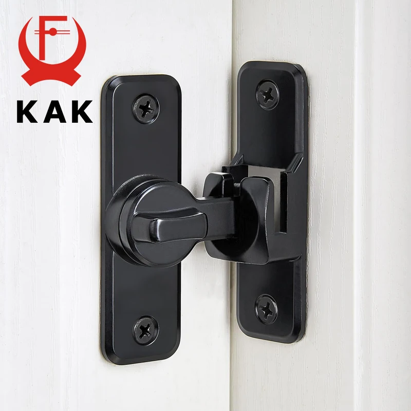 90/180 Degree Flip Door Lock,2-in-1 Security Door Latch Non-punch,Sliding Door Bolt,Barn Door Latches,Anti-theft Buckle Hardware