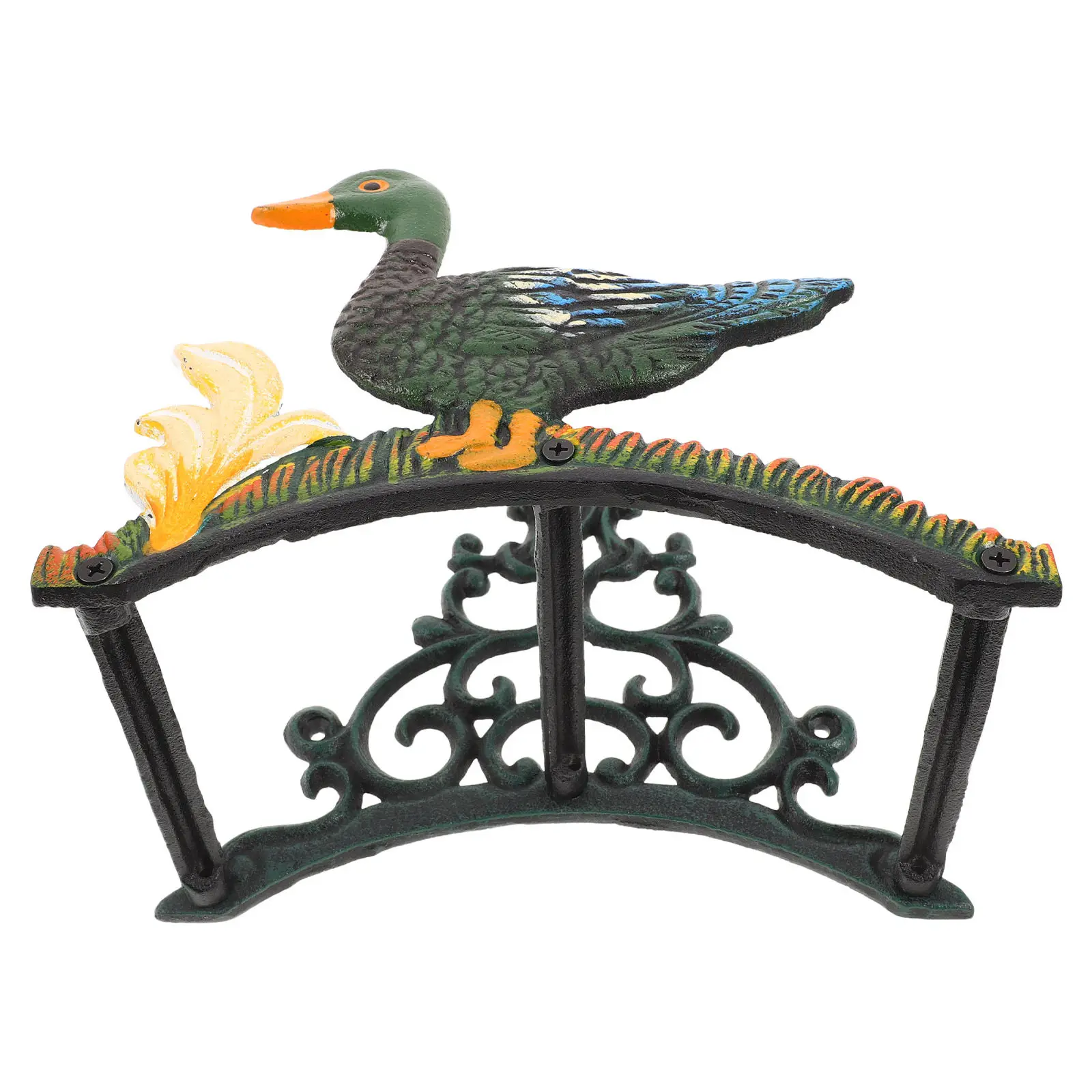 Duck Shape Cast Iron Garden Hose Holder Decorative Outdoor Wall Mounted Hose Storage Rack Yard Garden Metal Hosepipe Holder
