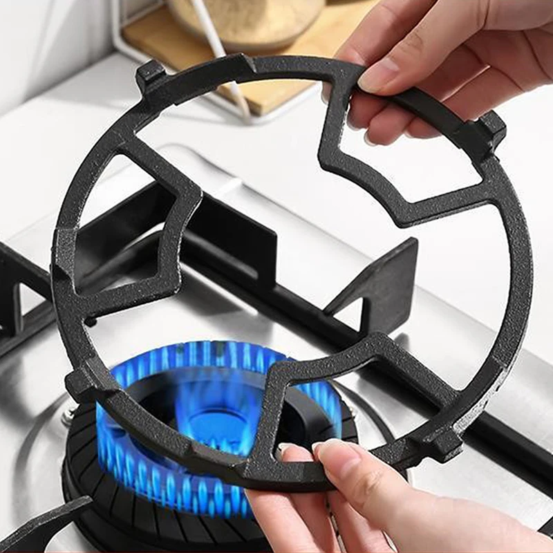 **Non Slip Gas Ring Reducer Burner Grate For Butter Warmer Iron Wok Support Ring- Compatible With Most Gas Stove Range Cooktop
