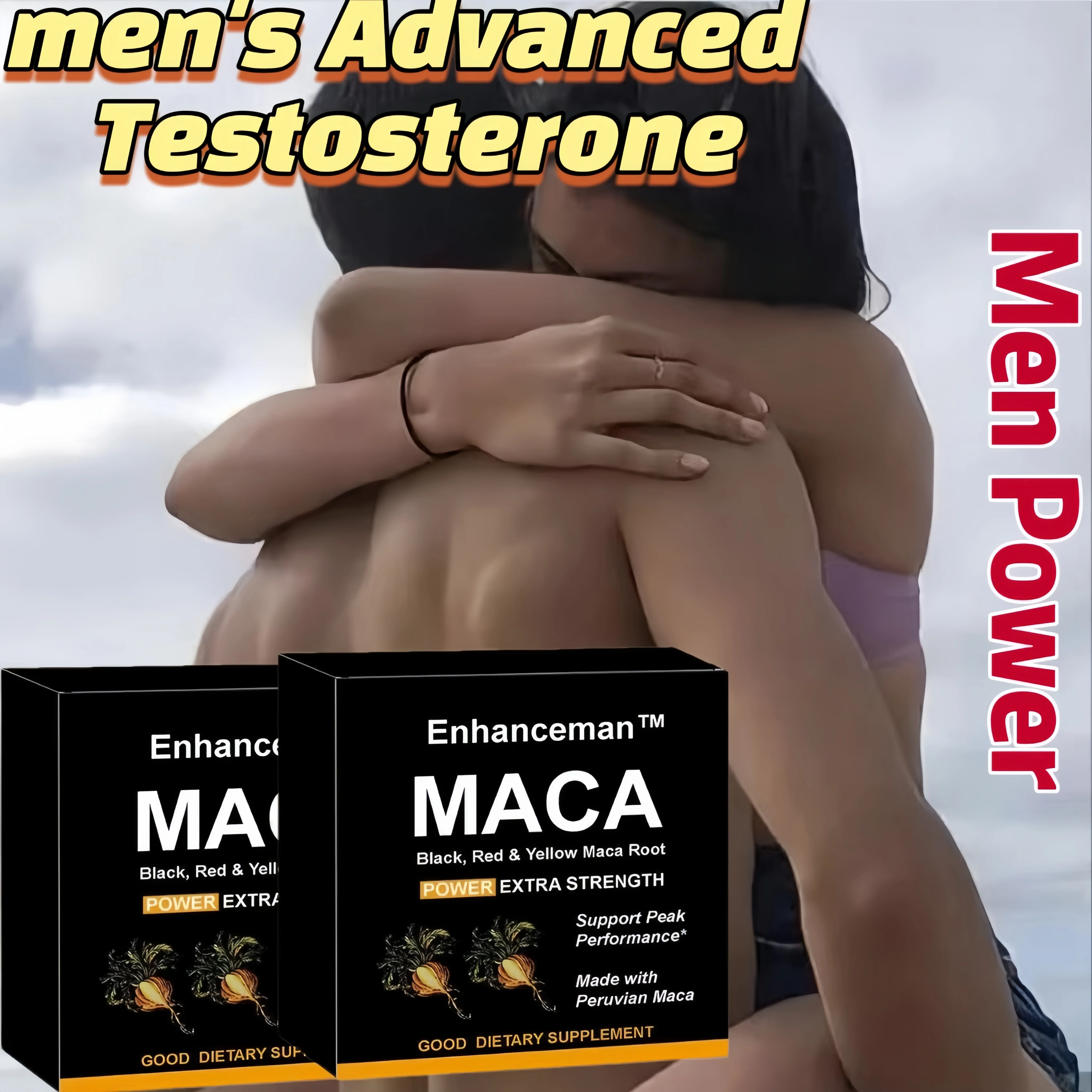 Maca product for person to be energy and power in night and daytime exercise to keep power to be healthy