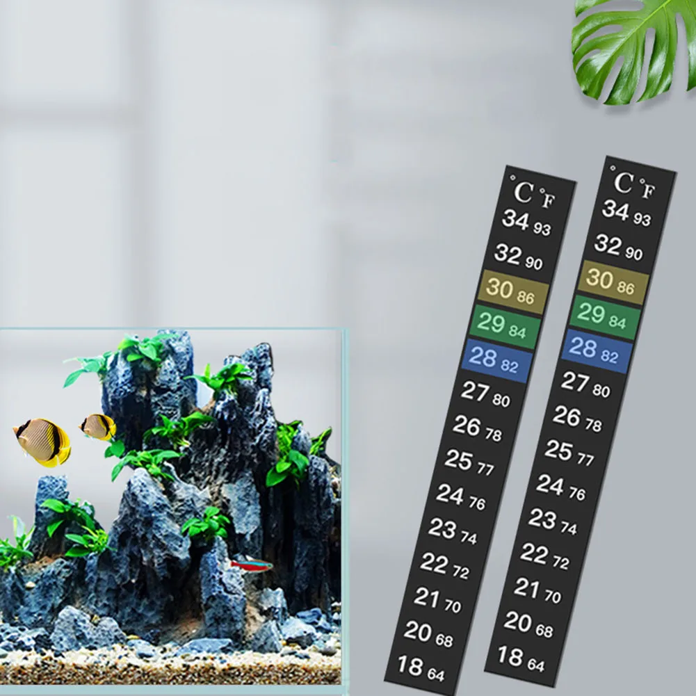 Aquarium Thermometer Sticker Fish Tank Aquarium Aquariums Dual Temperature Scale Fitment Note Precise And Reliable