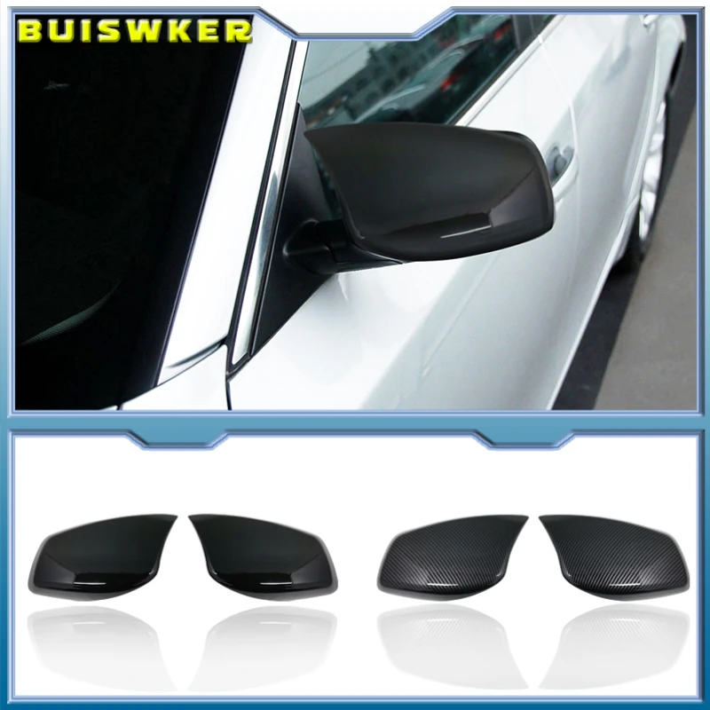 

Rearview Mirror Cover Cap Carbon Fiber / Black for BMW 5 Series E60 E61 E63 E64 2004-2008 520i 525i 528i 528xi 530i