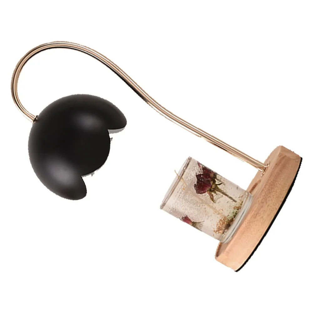 Dimmable Candle Warmer Lamp Wooden Base US Plug 110-130V Wax Melting Lamp with 2 Bulbs 50W Candle Warmer Light Reading Corner