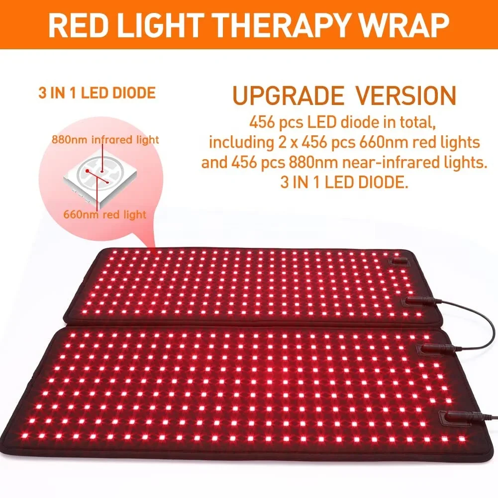 DGYAO Infrared light therapy pad Deep penetrating infrared light on the back of the body for pain relief Infrared therapy pad