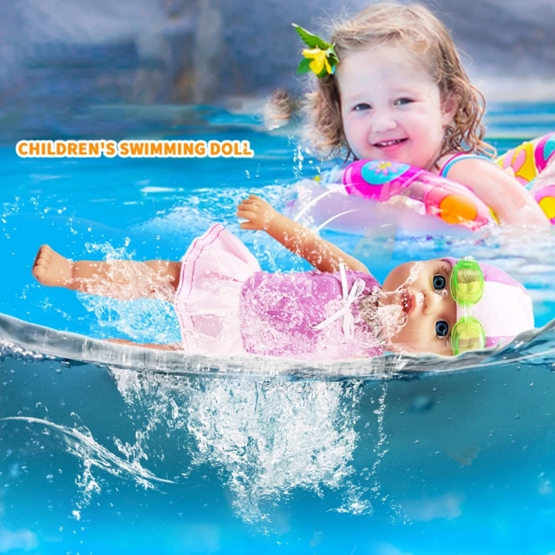 Electric Swimming for Children Water Play Figure Motivate Interests Toddlers Bathtub Swimming Friend