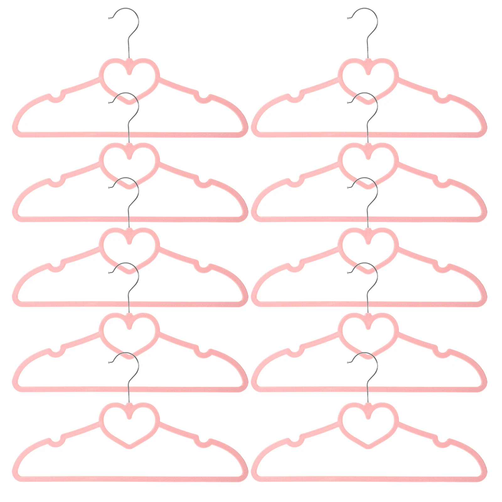 

15 PCS Love Clothes Drying Rack Laundry Supplies Hanger Pink Heart Hangers Steam Cute Clothing Coat