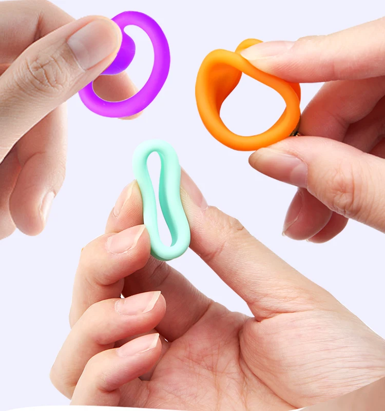 Fenice Pet Scissors Silicone Finger Rings Imported Soft Finger Non Slip Ring Beautician Finger Set Ultra Soft and Comfortable