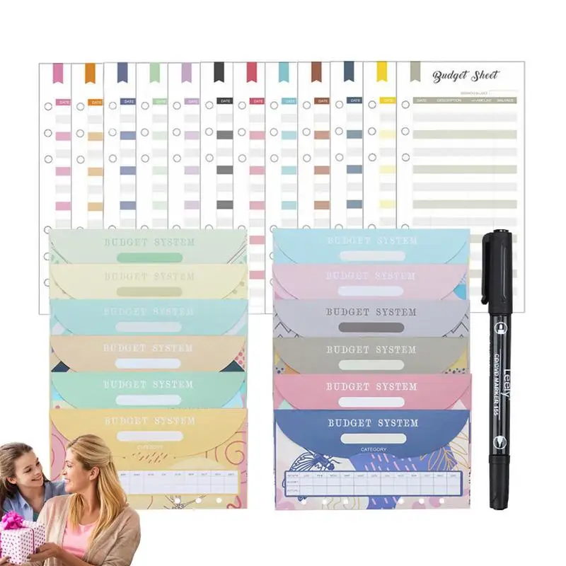 Cash Envelopes For Saving Money Money Saving Binder Cash Envelopes And Savings Challenges The Ultimate Budgeting Binder With