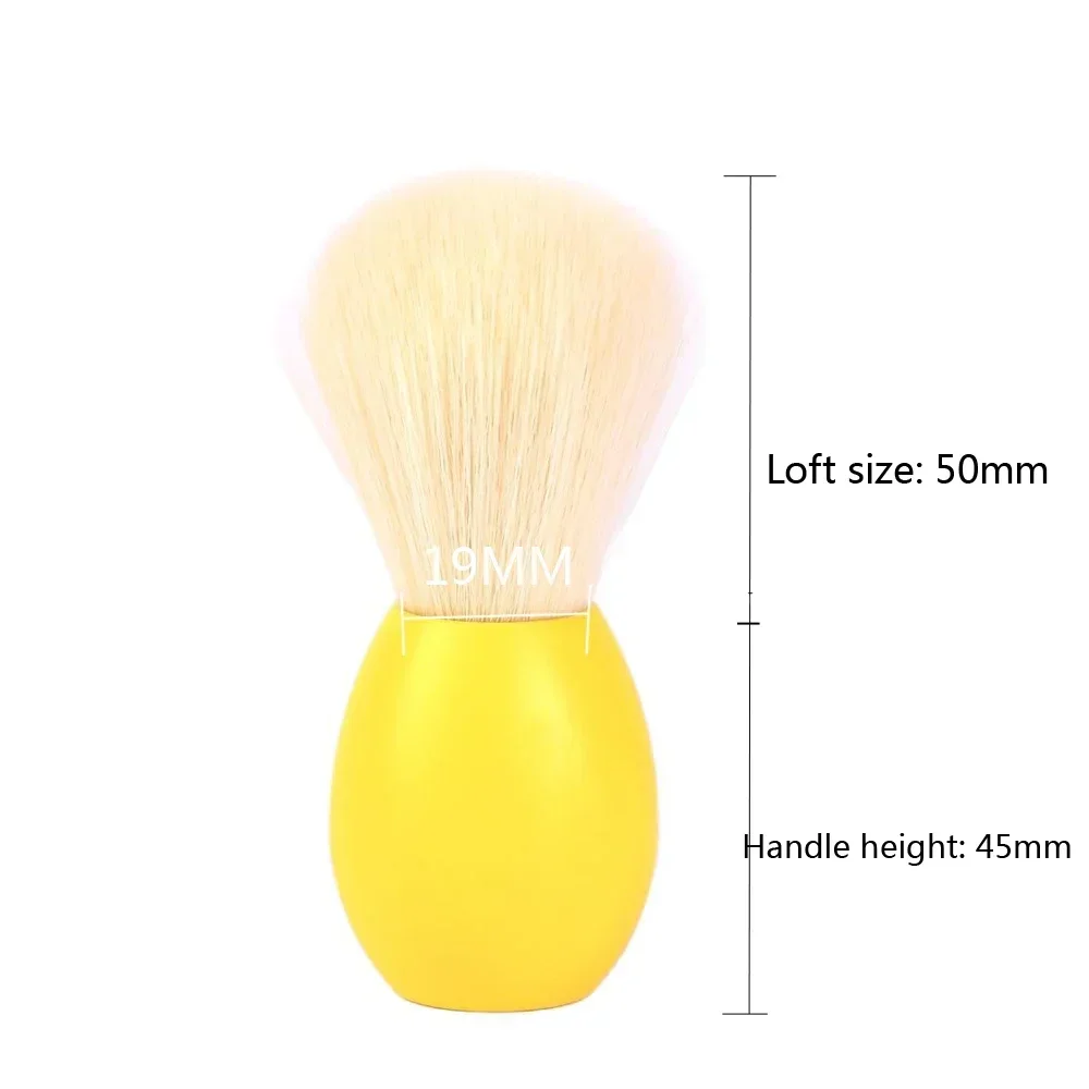 YAQI-Pinceau à raser lapin en cachemire pour homme, outil de rasage avec nœud, version jaune, jour de Pâques