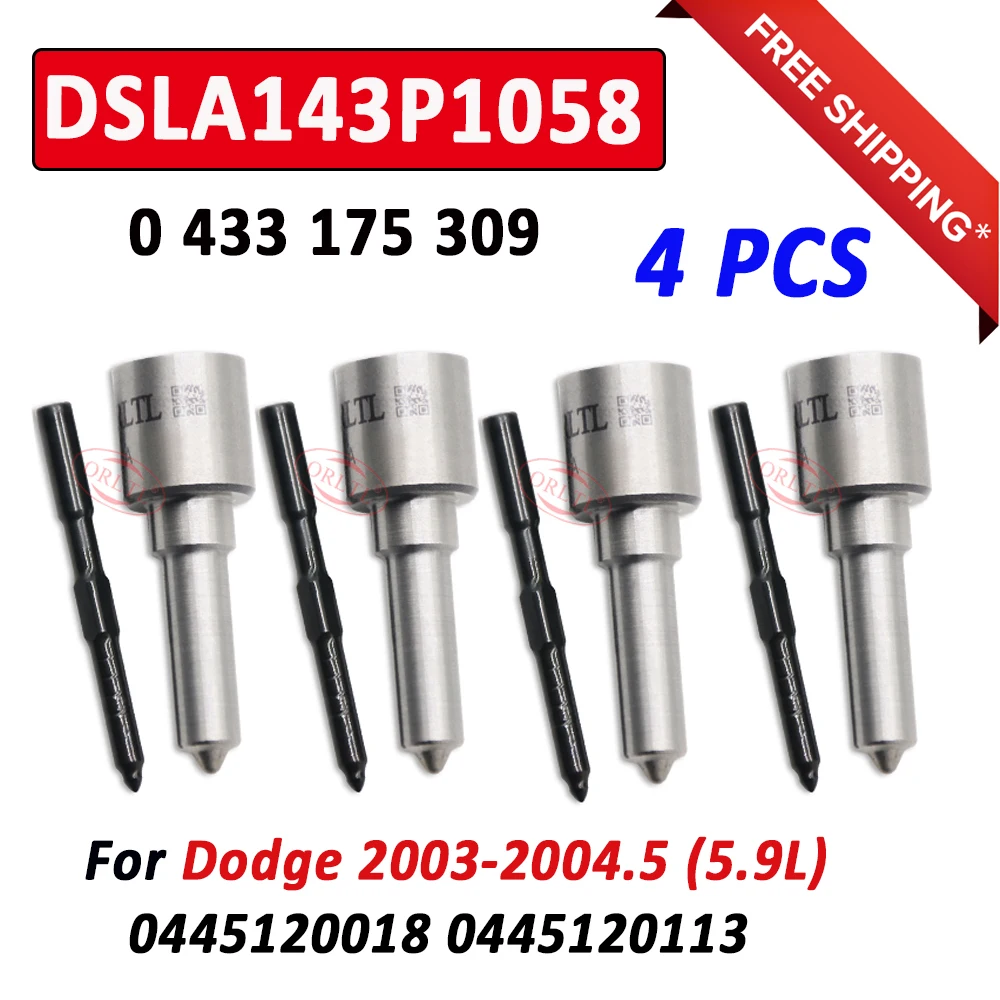 ORLTL 0 433 175 309 Fuel Injector Nozzle DSLA 143 P 1058 0433175309 Diesel Nozzle DSLA143P1058 3949619 0445120018 0445120113