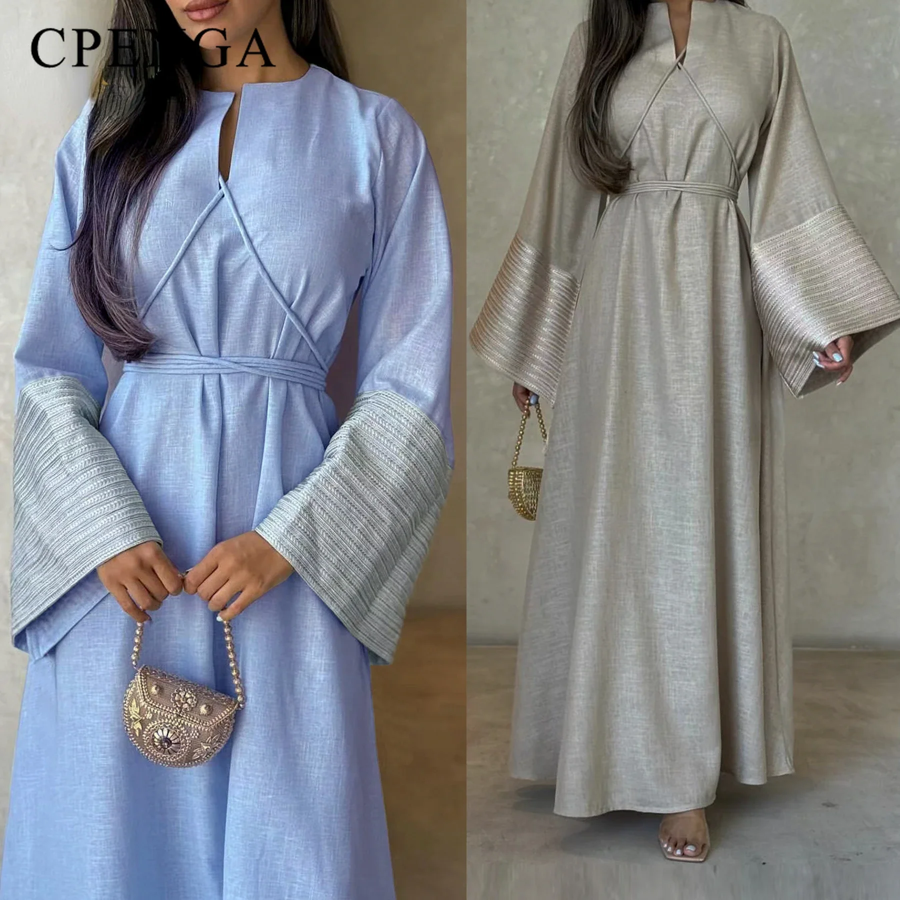 Ramadan Dubai Abaya kimono femme musulmane Islam turchia Robe Arabia saudita ricamo hijab musulmano vestito donna caftano marocain