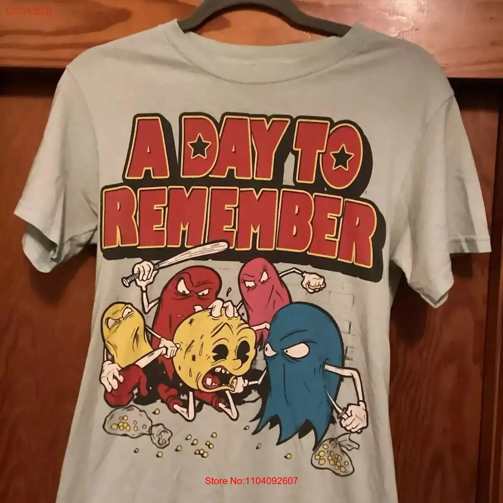 A Day To Remember Keep Running Your Mouth ReprinT T Shirt AN53059 vintage Washed homme designer clothes Casual streetwear