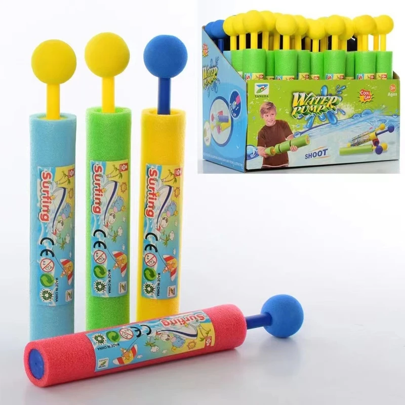 F19F Super Water Soaker Toy, juguetes acuáticos, regalos para niños, niños, niñas, niños, espuma recta, playa,