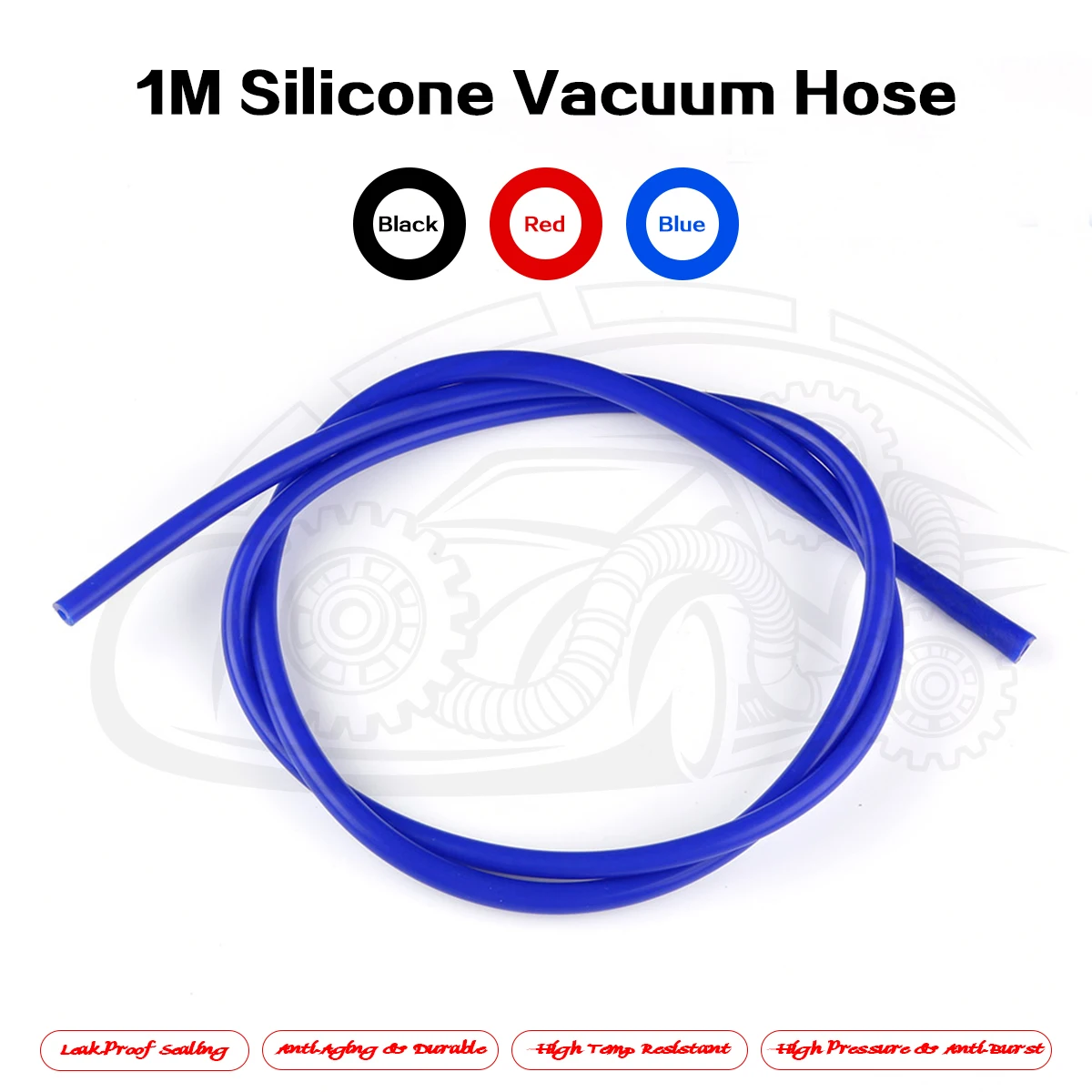 1 Meter Length Silicone Vacuum Coupler Hose Flexible Turbo Coolant Pipe ID 2mm 3mm 4mm 5mm 6mm 8mm