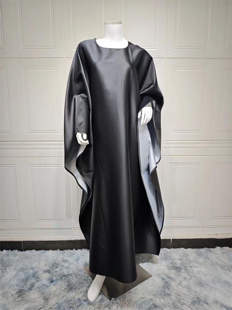 Eid Fashion Satin Abaya Dubai Luxury Muslim Modest Dress Islam Clothing Abayas For Women Kaftan Robe Femmes Musulmane Kebaya